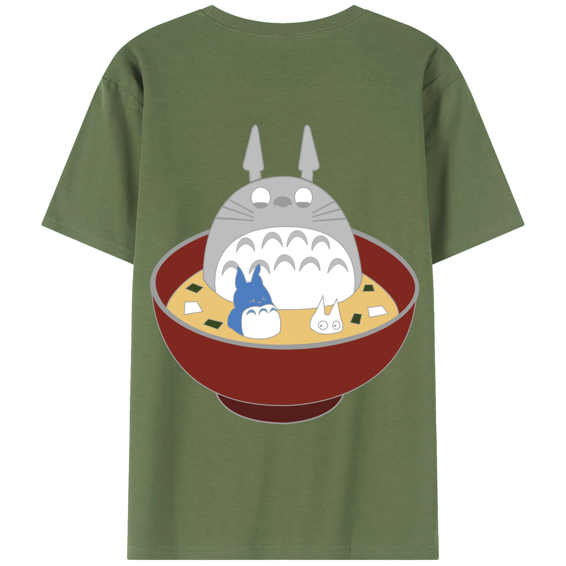 （画像用） となりのトトロ 草壁メイ 草壁サツキ My Neighbor Totoro Satsuki Kusakabe Mei Kusakabe 綿100％ メンズ半袖Tシャツ（バックプリント） 通気性